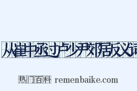 从崔中丞过卢少尹郊居反义词是什么意思的图片